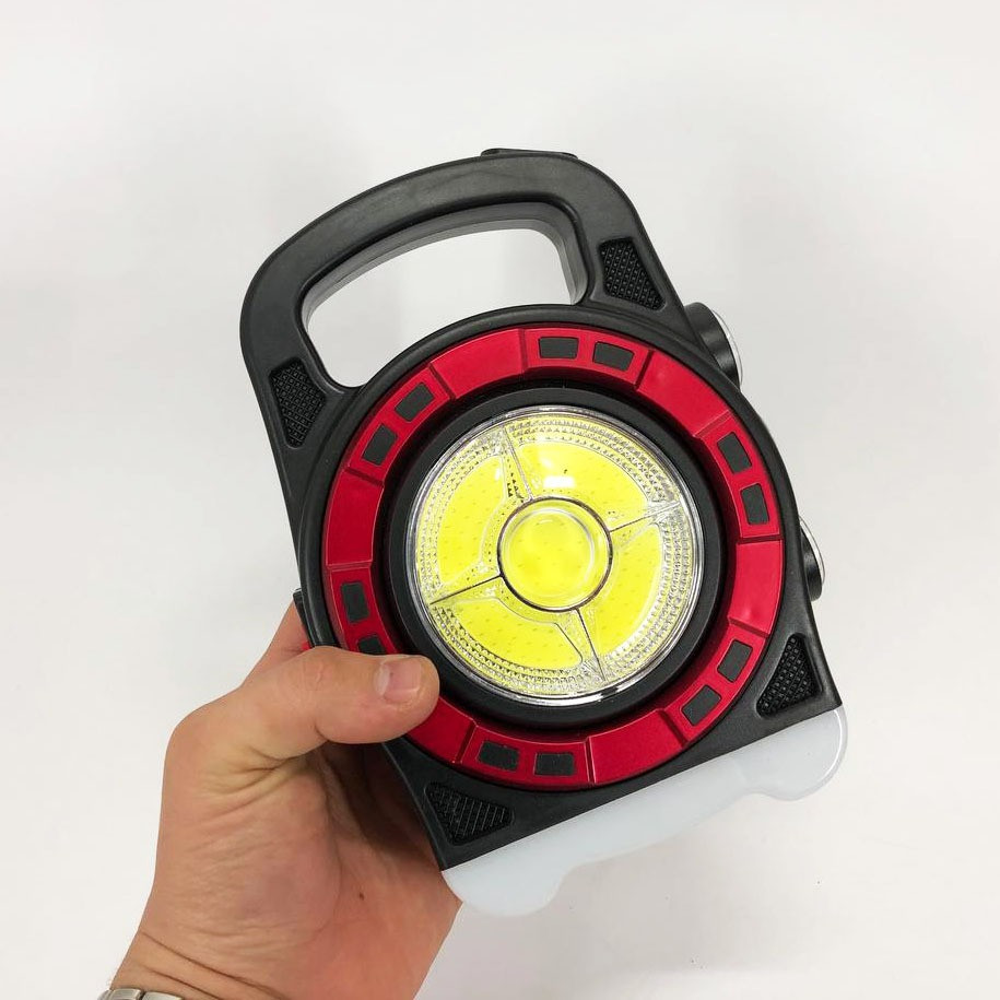 Переносний ліхтар прожектор 66 із сонячною панеллю та функцією Power Bank, ручний проже Львов - изображение 2