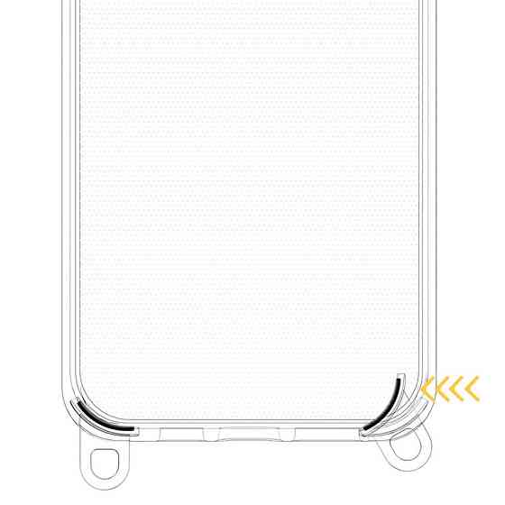 Чехол TPU Transparent with Straps для Apple iPhone 12 Pro Max (6.7") Херсон