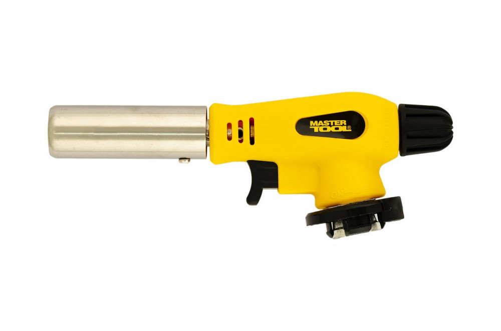 Горелка для газового баллона MASTERTOOL "Фотон" пьезоподжиг/керамическая защита Ø22 мм/1300°С 44-504 Харків - зображення 1