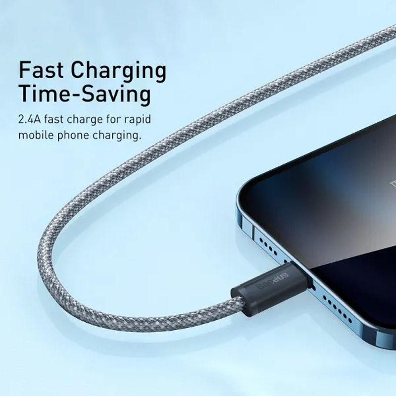 Дата кабель Baseus Dynamic Series USB to Lightning 2.4A (1m) (CALD000402) Херсон - зображення 2