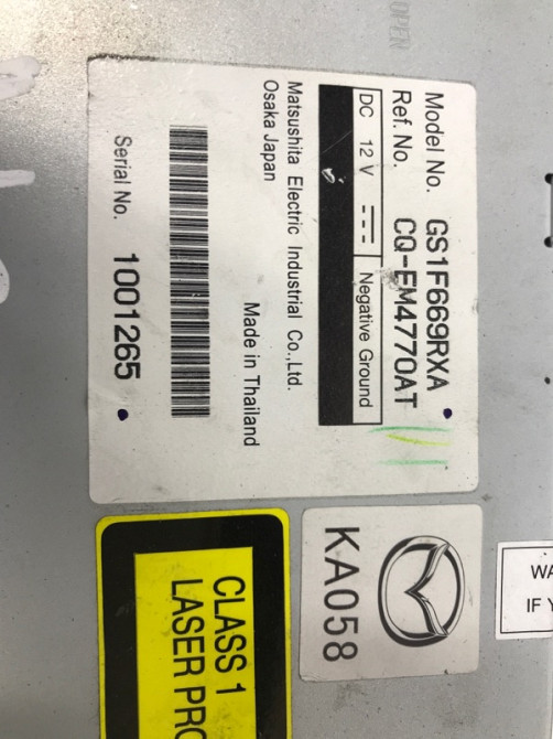 Магнитофон Mazda 6 2007-2013 GS1F669RXA (Арт. 8161) Київ - зображення 4