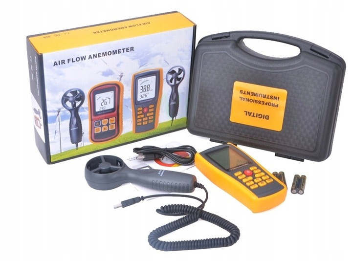 Анемометр-термометр USB 0,3-45м/с, 0-45°C BENETECH GM8902 Харьков - изображение 7