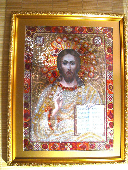 Исус Христос алмазная вышивка лик Христа Харків - зображення 7