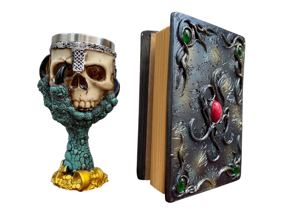 Подарочный набор Бокал 3D Лапа Дракона и Блокнот 3D «Лесной Гримуар Лисы» Київ - зображення 2