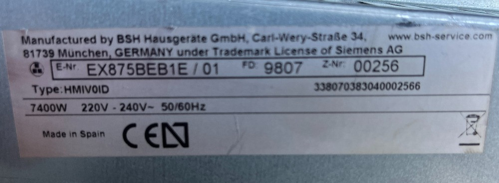 2019рік Індукційна поверхня Siemens плита врізна 80х52 Бережаны - изображение 3