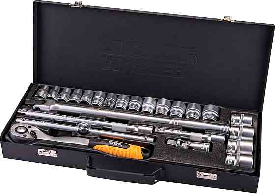 Набор инструментов MASTERTOOL PROFI ½" 24 шт 10-32 мм CrV50BV30 металлический кейс 78-4124 Харків