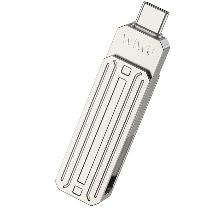 Флеш-накопитель WIWU Wi-FD001 3in1 (USB-A/C/L) USB 3.0 — 64GB Херсон - зображення 5