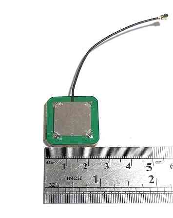 GPS антенна активная керамическая 1575MHz 28dBi 25х25 мм, с кабелем 7 см IPEX (10948) Дніпро