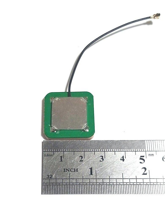 GPS антенна активная керамическая 1575MHz 28dBi 25х25 мм, с кабелем 7 см IPEX (10948) Дніпро - зображення 4