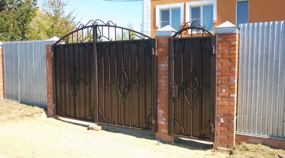 Ворота из профнастила. Откатные ворота. Навес, козырек. ЖБИ изделия Кривой Рог - изображение 2