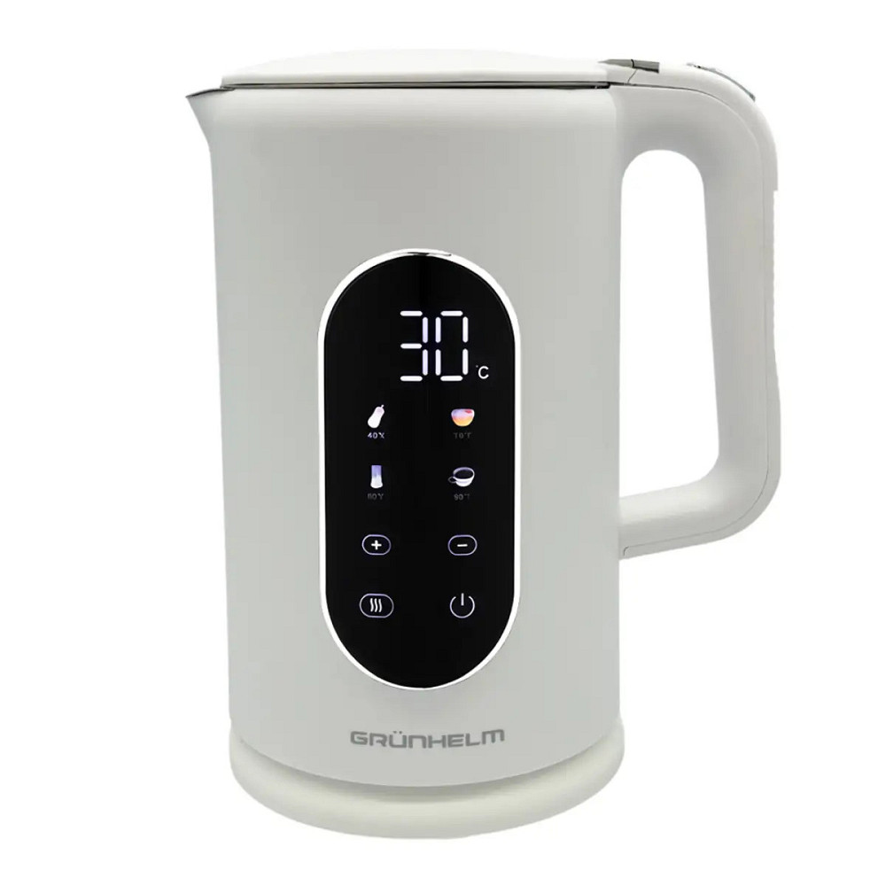 Электрочайник Grunhelm EKS-25030W 1.7 л белый Київ - зображення 2