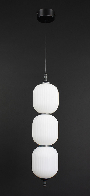 Люстра стельова LED MJ23/3-wh-gr Чорний 60-200х13х13 см. Київ - зображення 1