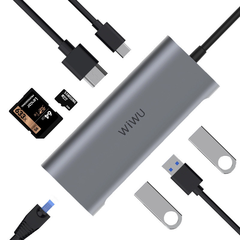 Уценка Переходник HUB WIWU Alpha 831HRT Херсон - зображення 1