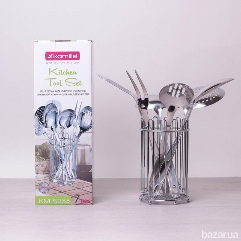 Набор кухонных аксессуаров Kamille 7 предметов Одеса - зображення 1