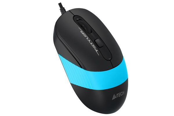 Мышь компьютерная проводная A4Tech Fstyler FM10 Black/Blue синяя Київ - зображення 2