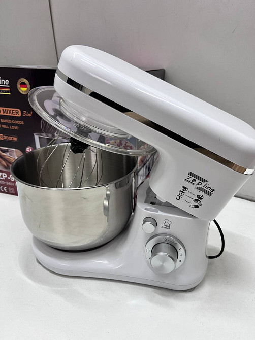 Тестомес миксер 3 в 1 Zepline ZP-9832 White 3500 Вт 5 л белый Київ - зображення 3