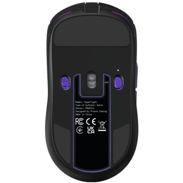 Мишка Proove Gaming Superfight Wired Black/Purple (GMSW00102001) Харків - зображення 4