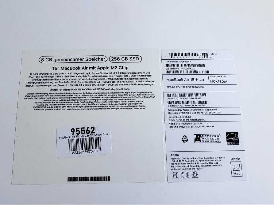 Apple MacBook Air 15" M2 Space Gray 2023 (MQKP3) Киев - изображение 6