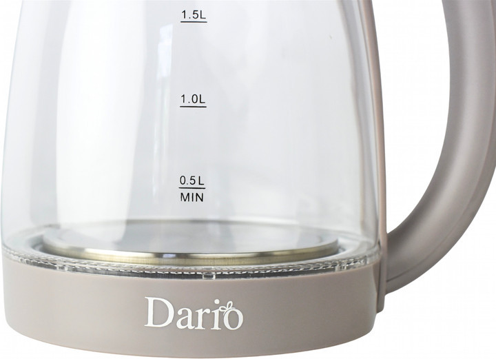 Электрочайник Dario DR-1802 grey 1.8 л серый Киев - изображение 4