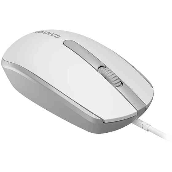 Мышь компьютерная проводная Canyon M-10 White/Gray CNE-CMS10WG светло-серая Киев