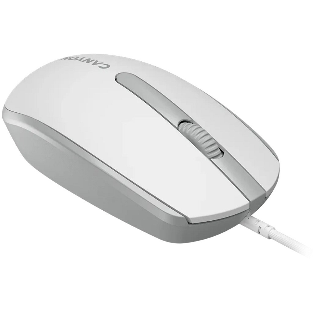 Мышь компьютерная проводная Canyon M-10 White/Gray CNE-CMS10WG светло-серая Киев - изображение 3