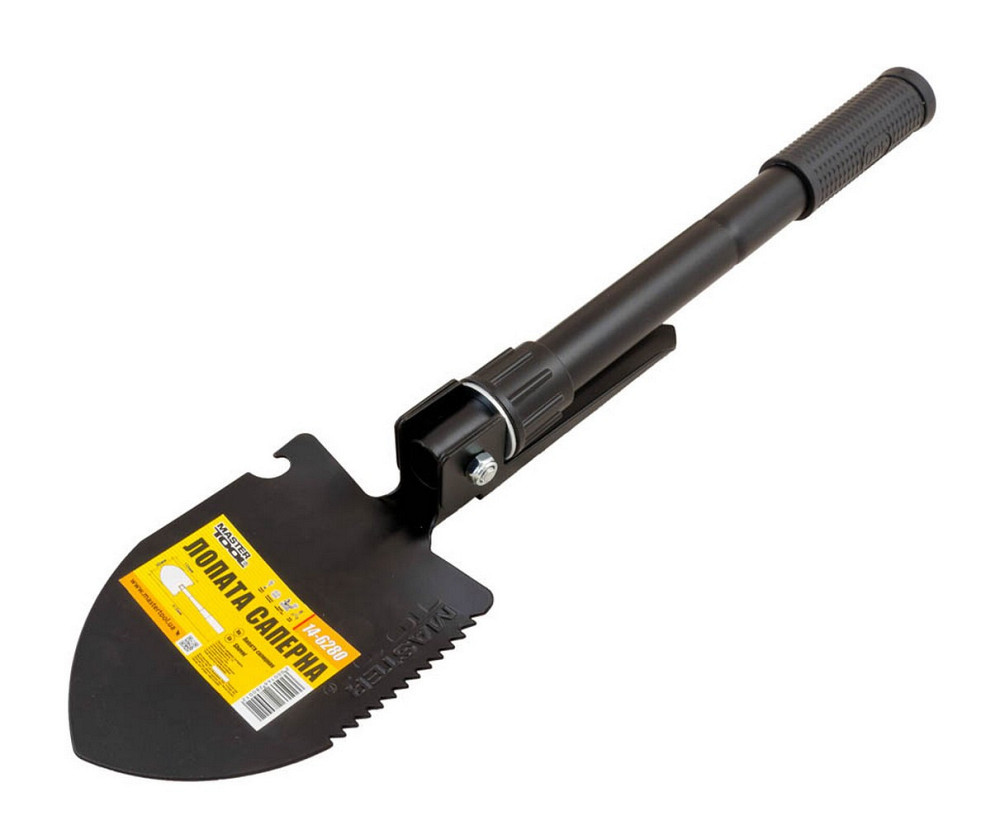 Лопата саперная MASTERTOOL 95х125х415 мм складная с чехлом 14-6280 Харьков - изображение 2