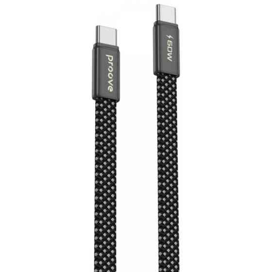 Кабель Proove AirLine Type-C to Type-C 60W 1m Black (CCAI60002201) Харків