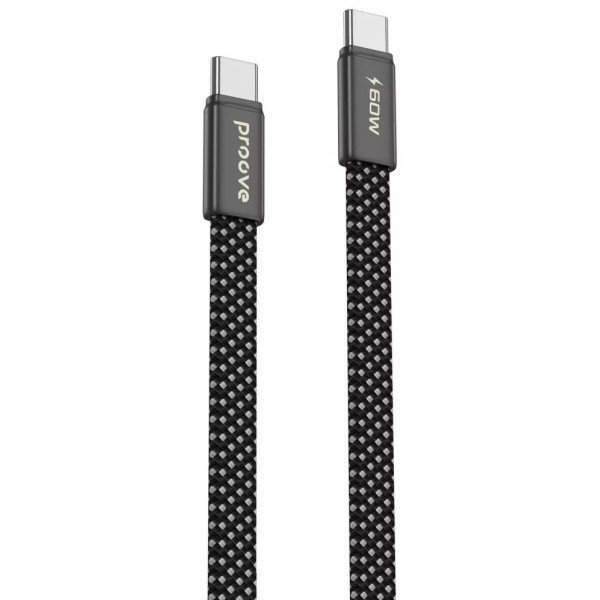 Кабель Proove AirLine Type-C to Type-C 60W 1m Black (CCAI60002201) Харків - зображення 1
