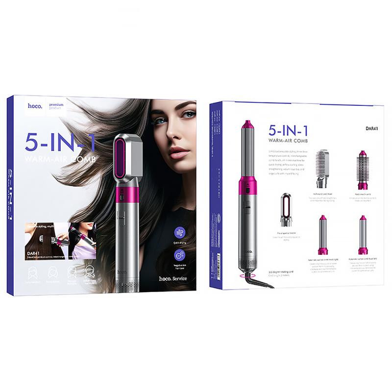 Стайлер Hoco DAR41 Warm-air Comb 5in1 Херсон - зображення 5