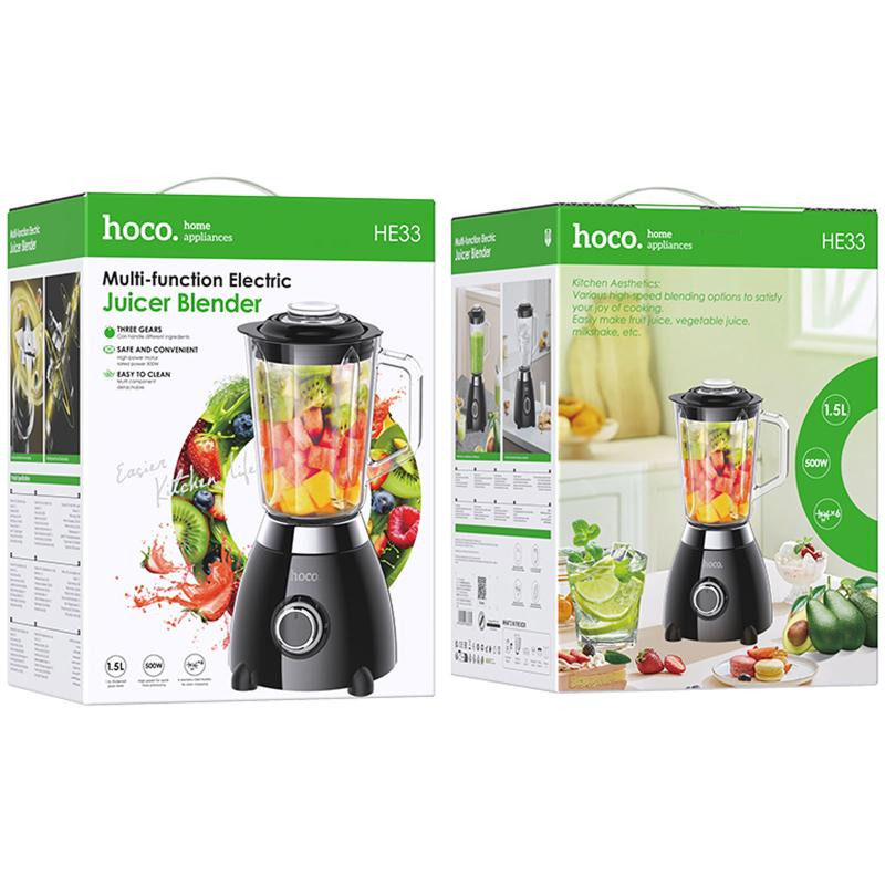 Блендер Hoco HE33 Electric Retro Juicer 500W (1.5L) Херсон - изображение 5