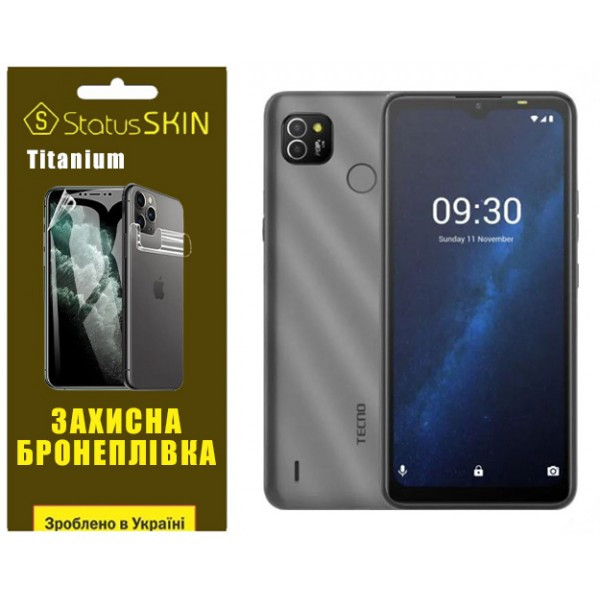 Поліуретанова плівка StatusSKIN Titanium для Tecno Pop 4 LTE (BC1s) Глянцева (Код товару:36068) Харків - зображення 1