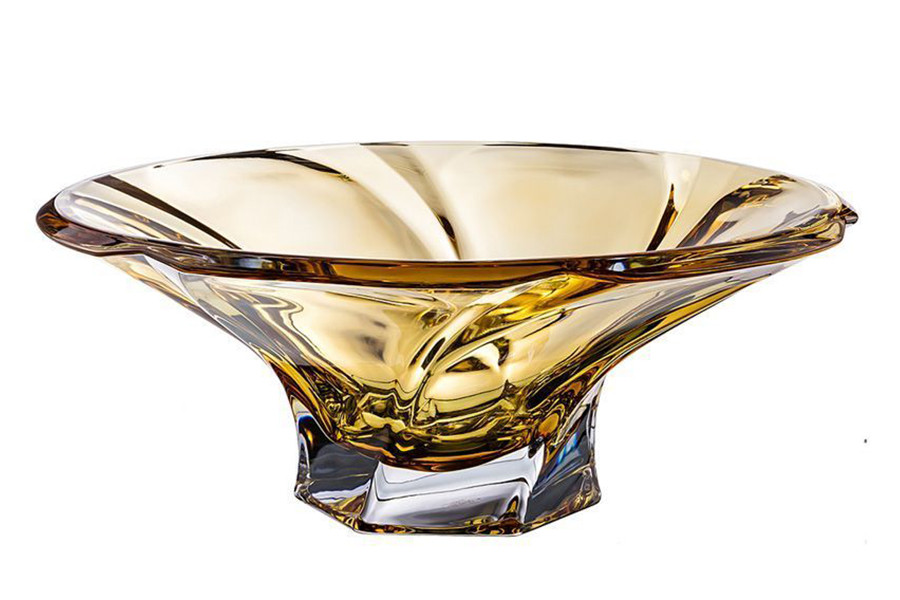 Фруктівниця Bohemia Mozart Amber 6KF18/72S70/305/H 305 мм Київ - зображення 1