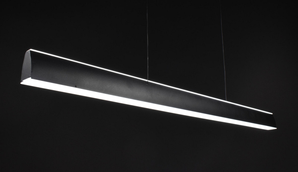 Люстра стельова LED H36L-1200-bk Чорний 15-120х6х120 см. Киев - изображение 1