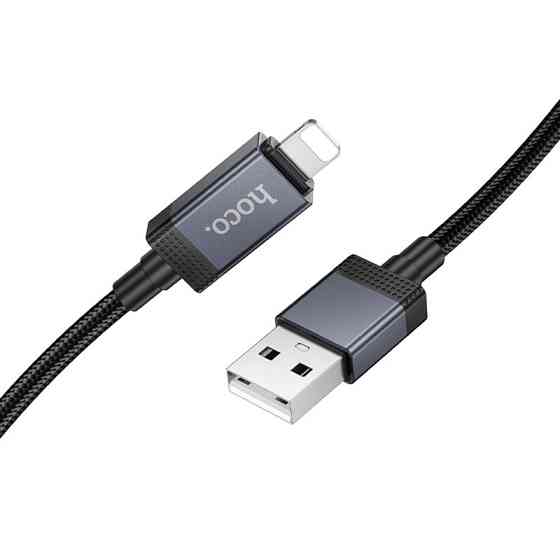 Дата кабель Hoco X118 Generous with display USB to Lightning 2.4A (1m) Херсон
