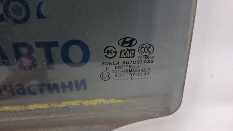 Стекло двери заднее левое Hyundai Tucson JM 2.0 БЕНЗИН G4GC 2004 (б/у) Київ - зображення 2
