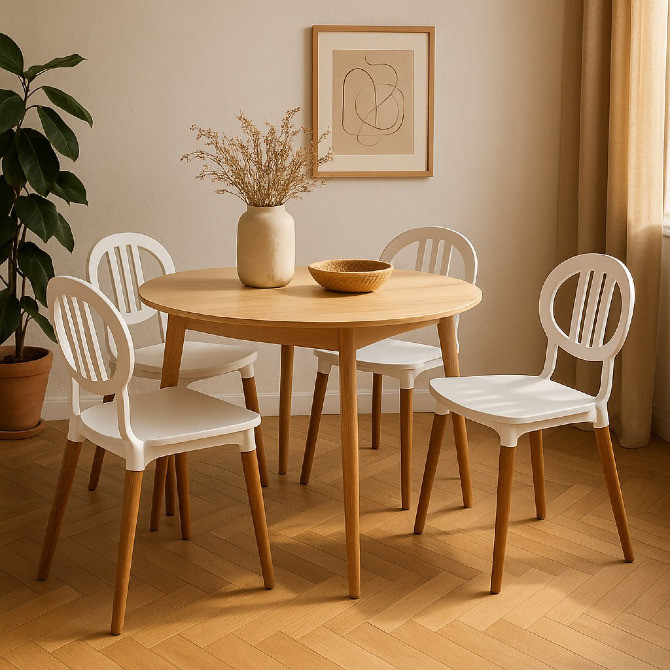 Стілець пластиковий Турин білий Дніпро - зображення 7