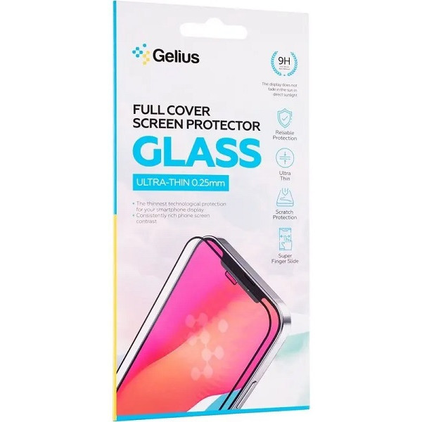 Захисне скло Gelius Full Cover Ultra-Thin 0.25mm для Xiaomi Poco X7 Pro Black Харків - зображення 1