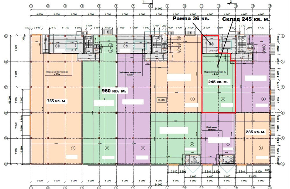 О Р Е Н Д А : Склад з рампою 281 кв. м. Індустріальний парк КИТ Буча - зображення 5