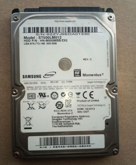 Жорсткий диск Seagate 500 ГБ 2.5 Київ - зображення 1