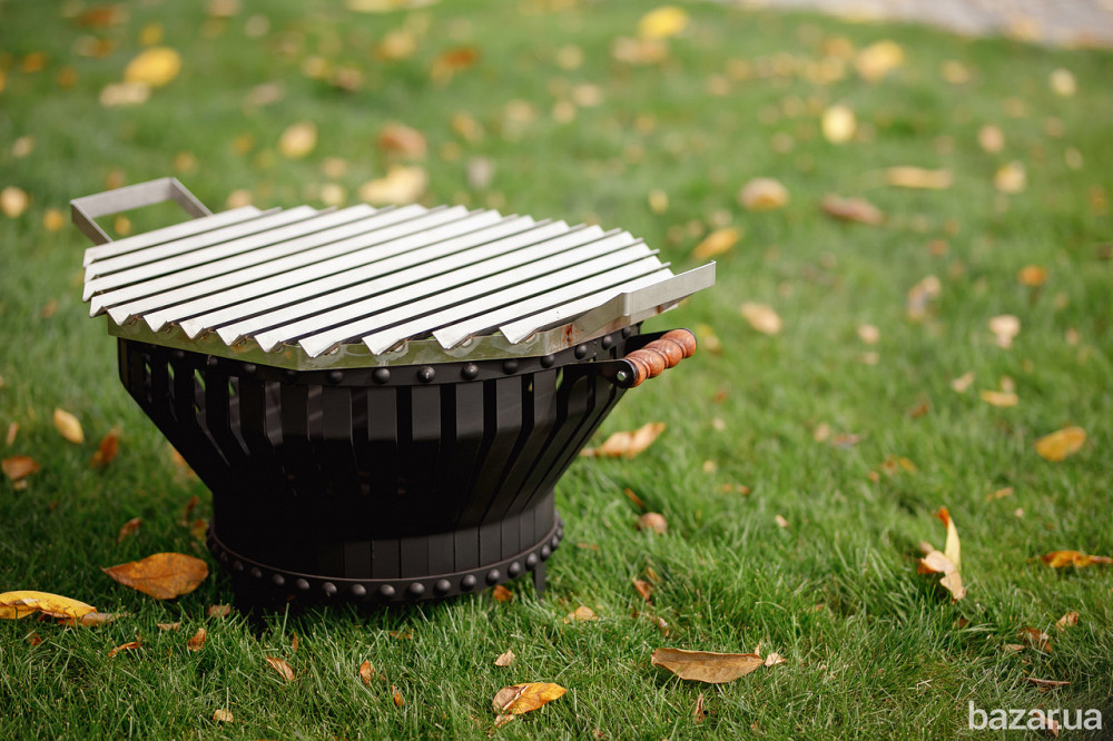 Костровая чаша из стали с аргентинской решеткой гриль  Smoke House Харків - зображення 8