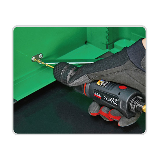 Пневмодрель реверсивная 3/8" (4000об/мин; самозажимной патрон)  TOPTUL KAQC1240 Харьков - изображение 3