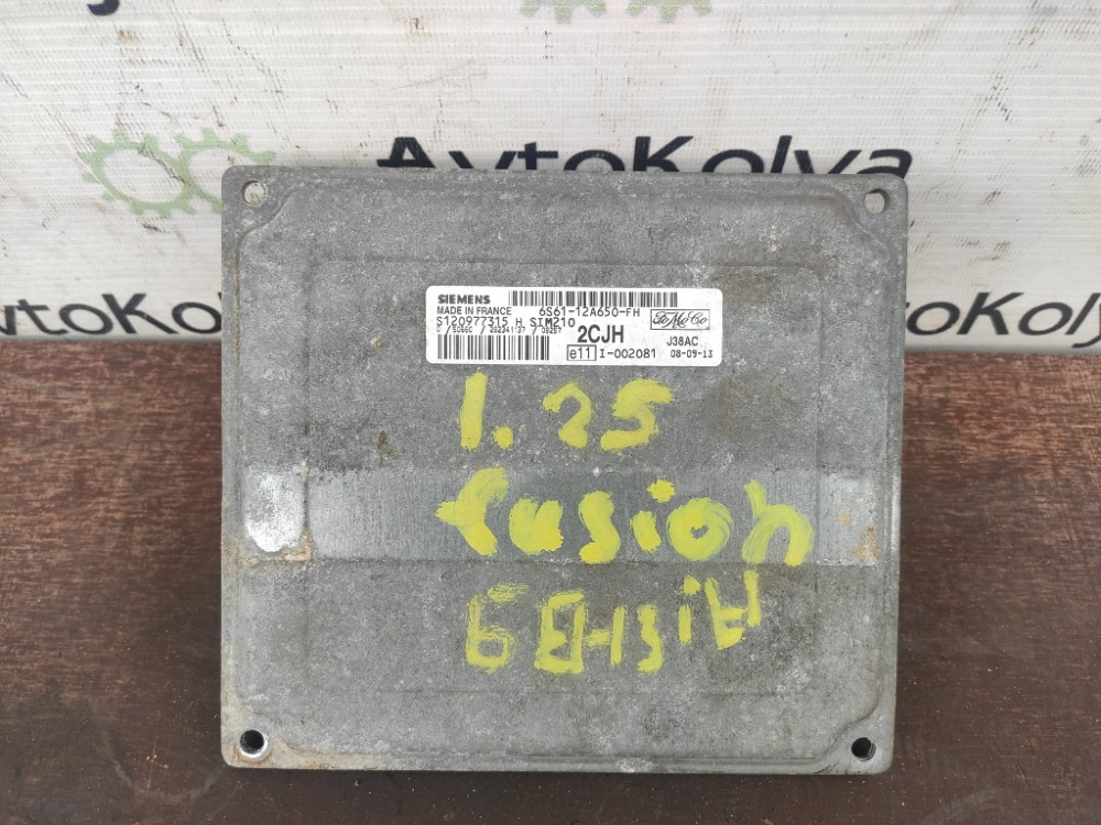 Блок управления двигателем Ford Fusion 1.25 бензин 2002-2012 (6S61-12A650-FH) Ковель - изображение 1