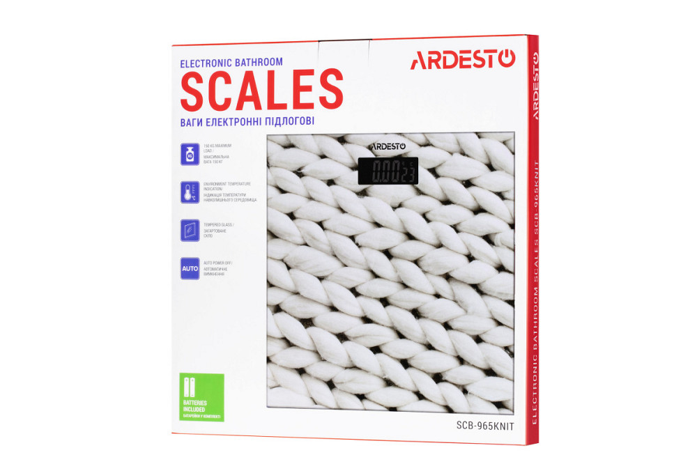 Весы напольные электронные Ardesto Knit SСB-965-KNIT 150 кг Київ - зображення 6