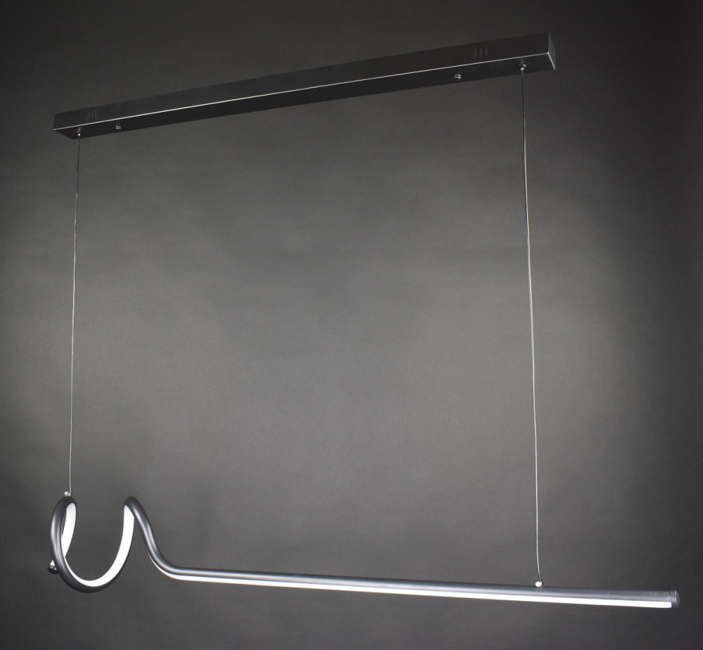 Люстра стельова LED MJ62-1200 Чорний 30-140х20х120 см. Київ - зображення 1