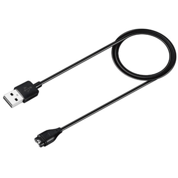 DM Зарядний кабель для смарт-годинників Garmin Black Харків - зображення 2