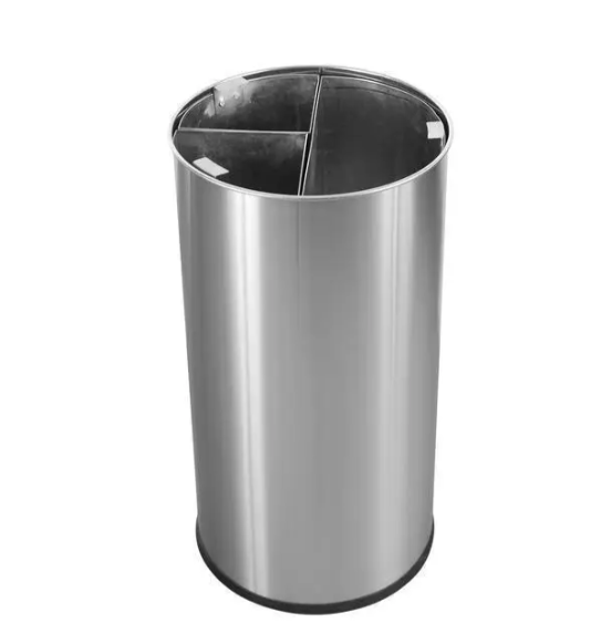 Бак для сортировки мусора Probbax 60л нержавеющая сталь хром Киев - изображение 1