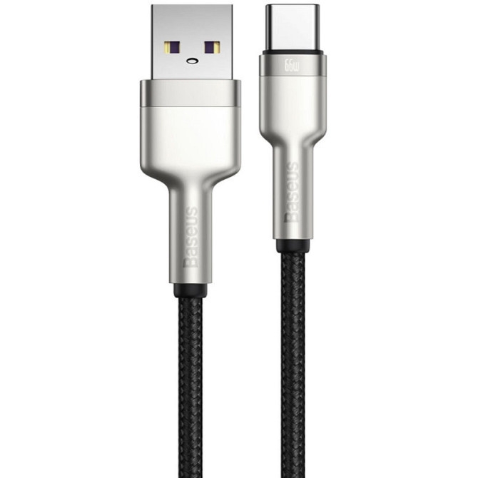 Дата кабель Baseus Cafule Metal Data USB to Type-C 66W (2m) (CAKF0002) Херсон - изображение 3