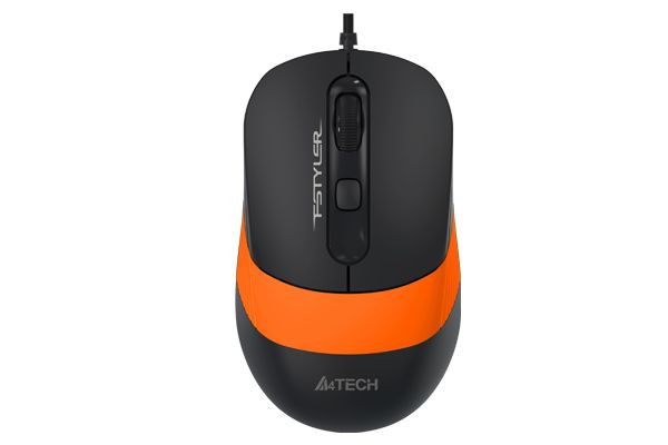 Мышь компьютерная проводная A4Tech Fstyler FM10 Black/Orange оранжевая Киев - изображение 1