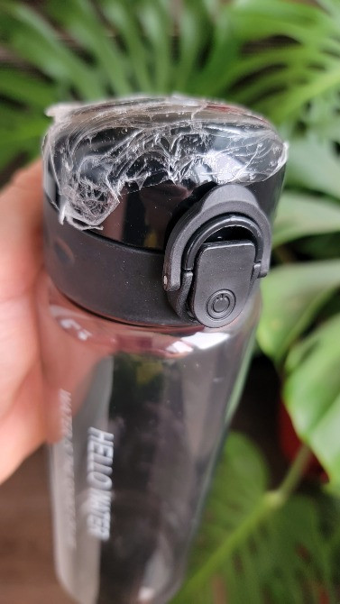 Чорна прозора пляшка для води об'ємом 780 мл Кременчуг - изображение 3