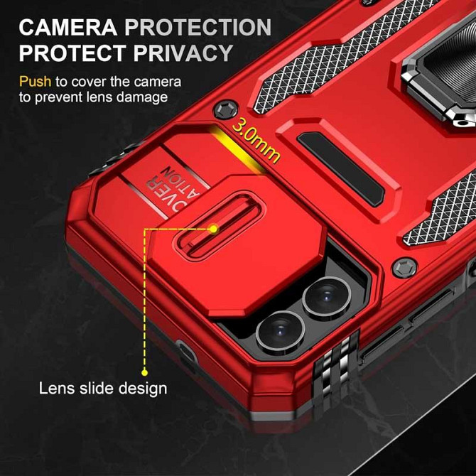 Ударопрочный чехол Camshield Army Ring для Samsung Galaxy A07 Херсон - изображение 4